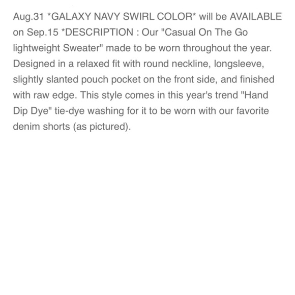 LAST3✨NAVY GALAXY SWIRL SWEATER - Picture 6 of 6